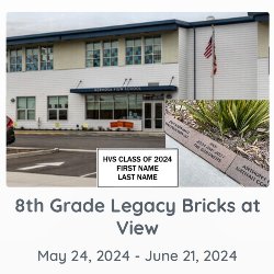 8th Grade Legacy Bricks at View - May 24, 2024 to June 21, 2024